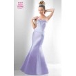   V 037 платье из атласа нежно-лилового цвета 44-46р