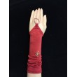 DPR 040 Красные перчатки подростковые   