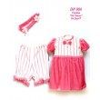 DP 004 Платье и штанишки розово-белые