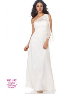 WD 142 Платье в греческом стиле в молочном цвете