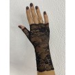 PR 137 Черные ажурные перчатки средние