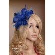 SH 489-blue Синий яркий цветок на ободке