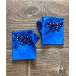 PR 173-blue Перчатки кожаные яркие синие