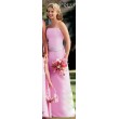  Платье из органзы розового цвета р 46 (38-40-европ) V 5020