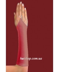 PR 079-red Тёмно-красные перчатки без пальцев