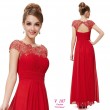 V 187 Красное платье с кружевным верхом