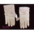 DPR 011 Перчатки атласные с пальчиками бледно-розовые