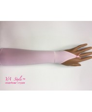 DPR 007 Детские перчатки розовые гладкие матовые