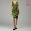 Коктейльное платье оливкового цвета р 50-52 V 116