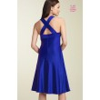 Коктейльное платье синего цвета р 44 V 107