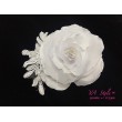 SH 390-1  Нежный белый цветок с кружевом