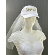 SH Cap 01 Кепка Bride с фатой на девичник