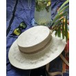 SH 619 Натуральная шляпка канотье соломка парасизаль