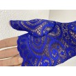 PR 139-blue Синие перчатки кружевные 