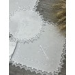 PL 086-s-mini  Набір платочків білий сатин