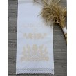 RU 169-5441  Рушник під коровай колоски беж хрестик