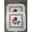 PL 167-mini-5236-3061-red Набір 1 рушник бавов черв-бордо  