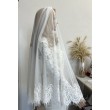 F 087  Фата -накидка з мереживом молочним
