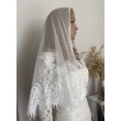 F 087  Фата -накидка-хустка з мереживом молочним