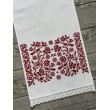 RU 177-red-short Рушник бавов завіток червоний 29х130