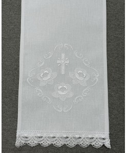 RU 066-small-xlop  Рушничок білі квіти 20х150см