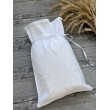 MI 108-white  Мішечок квіти білий 28x41