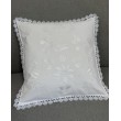 POD 036  Подушка нареченої біла домоткане 50х50