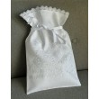 MI 121-len  Мішечок геометрія білий льон 31х50