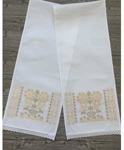 PL-RU 193-5441-5444  Пара рушників бавовна пісок-беж