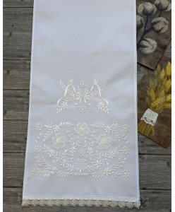 RU 137-long-iv-3176 Рушник довгий бантик айв бавовна 40х200