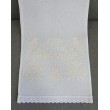 RU 145-linen-5401  Рушник льон білий-айв 30х150см
