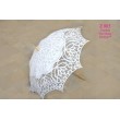Свадебный кружевной зонт белого цвета Z 005