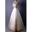 WD 012 Атласное свадебное платье капучино