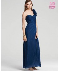 V 150 Вечернее платье из шифона синего цвета Aqua Dresses