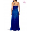 V 150 Вечернее платье из шифона синего цвета Aqua Dresses