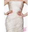 WD 127 Платье рыбка с драпировкой из органзы Theia Couture